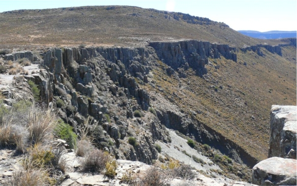 escarpment mountains west of Calvinia