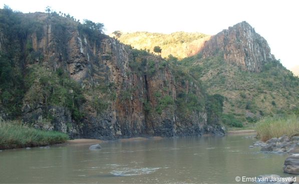 Shale cliffs along the Mzimvubu River